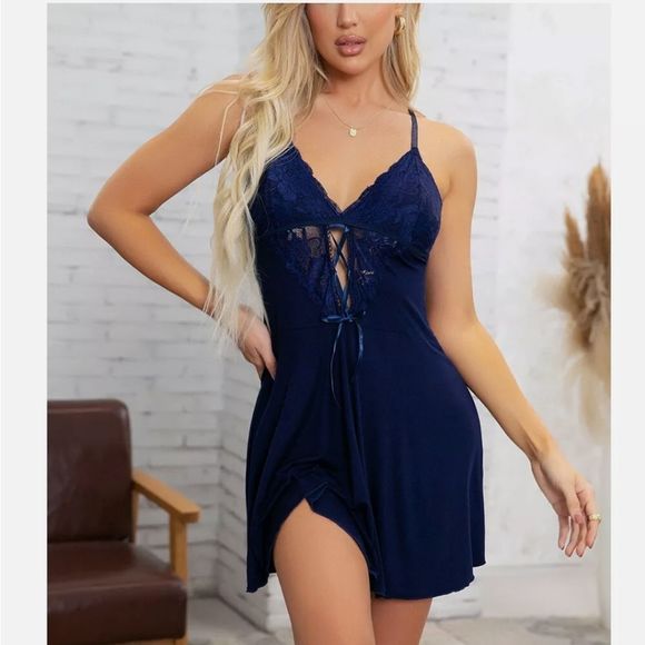 Women Sexy Lingerie Lace Nightwear Underwear Ladies Dress Babydoll Sleepwear - Picture 3 of 5